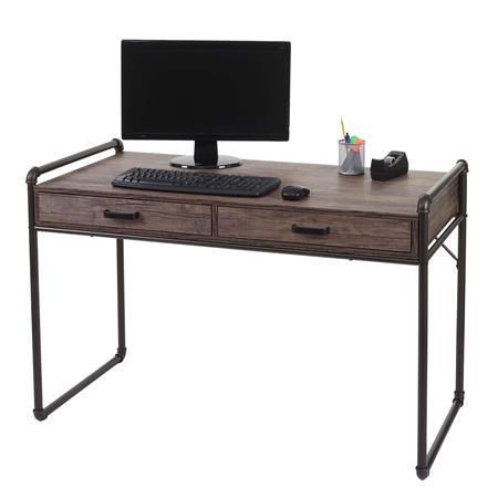 Scrivania per Ufficio ZENIT, Stile Industriale, Robusta, 120x60cm, in Legno e Metallo