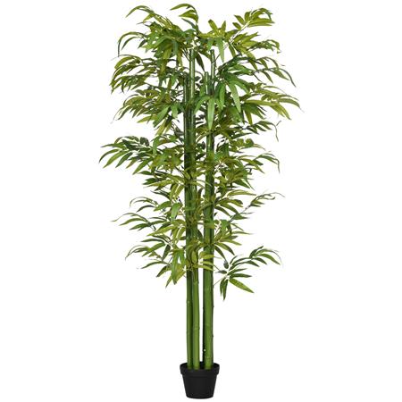 Pianta per Ufficio IRIS, Bambù alto 180cm, Molto Realistico, Verde