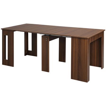 Tavolo per Sala Riunioni ASMARA, Estensibile 60-180 cm, colore Marrone Scuro