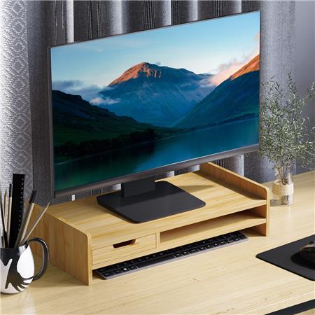 Supporto per Monitor TODD, 49x25.5x11.5cm, in Bambù naturale